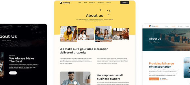 SaaS About Us Pages